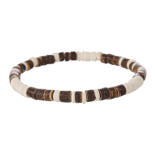 Men's Simple Turquoise Coconut Shell Bracelet